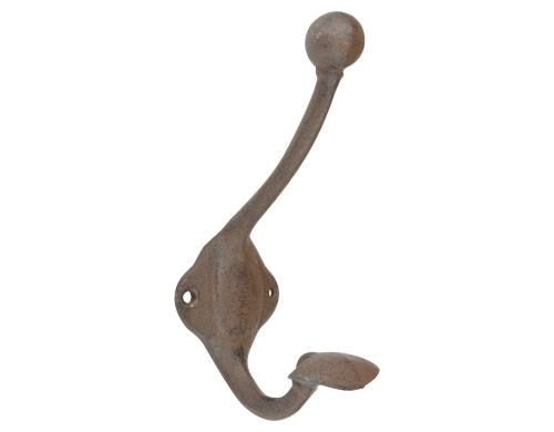 Esschert Design Haken Kleider und Hut Gusseisen, 6x8,3x17,2cm