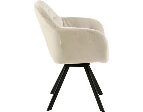 AC Design Esszimmerstuhl Lola Stahl, 57.5x61.5x81.5, Sand