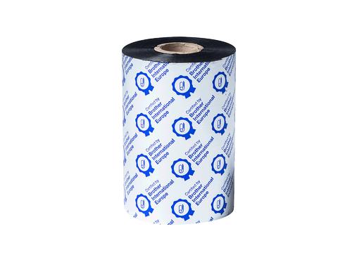 Brother Farbband für Thermo Transfer, 110m, Premium Wachsband in Schwarz, 450m