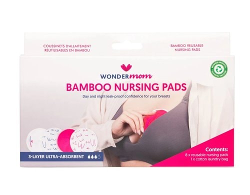 Wondermom Waschbare Stilleinlagen Bambus 8 Stk