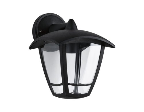 Paulmann Aussenwandleuchte Classic IP44 max. 12W 230V Klar, Schwarz Kunststoff