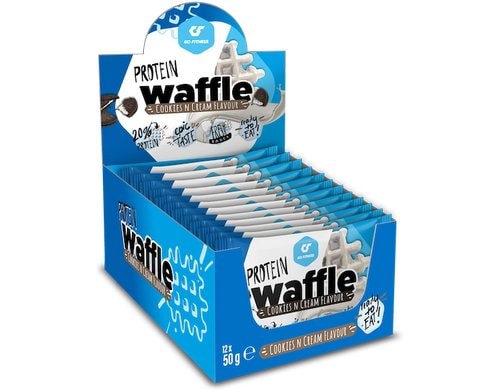 Go Fitness, Nutrition Protein Waffle Box 12 Cookies n Cream, 12x50g