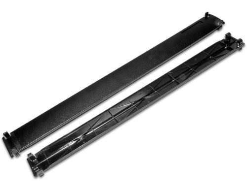 19 WIREWIN 1HE Blindblende, schwarz screwless, Kunststoff