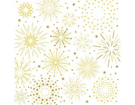 B+C Weihnachtsservietten Firework white Grösse 25x25cm, 20 Stück, 3-lagig