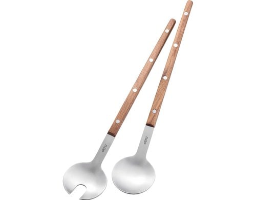 GEFU Salatbesteck FLIGO 2-teilig, Wallnussholz