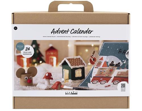 Creativ Company Adventskalender Bastelset Recycling, 24 Bastelprojekte