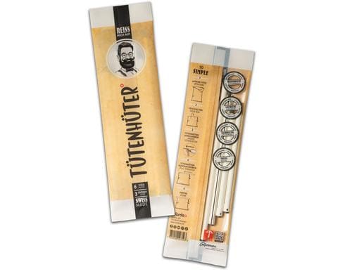 böörds Tütenhüter Set 6 Stk weiss 3x Grössen, 14cm, 18cm, 22cm