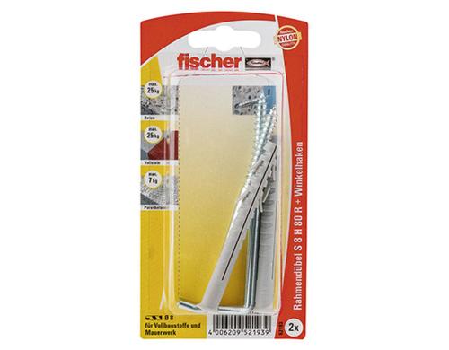 Fischer  84336 Dübel Winkhak S 8 RW NV 2 Stück