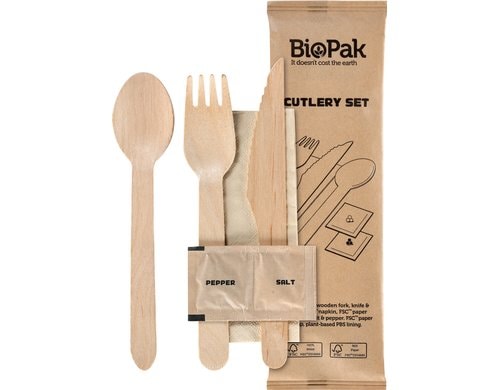 Duni Petit Besteckset 6/1 Holz 250 Stk.