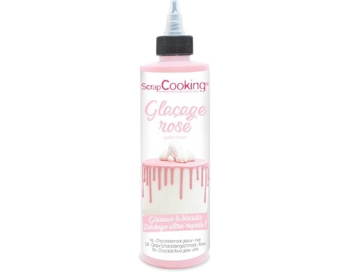 Schokoladengeschmacksglasur Drip Cake rosa 130 g