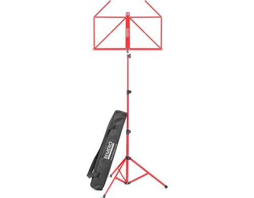 Bemero MSS-8090RD Notenständer leicht, faltbar, inkl. Tragetasche, rot