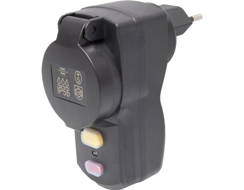 Brennenstuhl FI-Zwischen-Schutzschalter 10A-30mA, Typ A, 230V, IP55