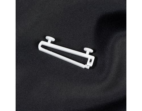 Casa Leon Schlaufengleiter, 8 Stück B: 5 cm, Kunststoff, Weiss