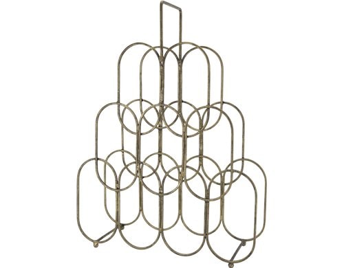 Chic Antique Weinständer für 9 Flaschen 56 x 41.5 x 15 cm, Eisen