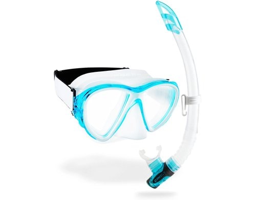 CRESSI FIJI + GAMMA COMBO CLEAR/AQUAMARINE