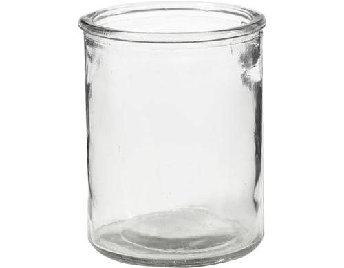 Creativ Company Kerzenglas 9.8 x 8 cm 6 Stück, für Kerzen giessen oder Teelichter