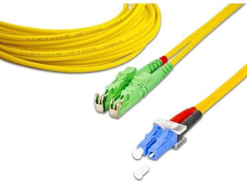 Lightwin LWL Duplex Patchkabel Singlemode 9/125µm, E2000/APC-LC, 2.0m, OS2