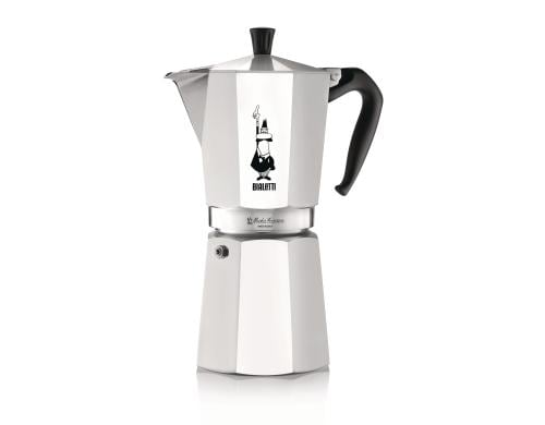 Bialetti Moka Express 12 Tassen Aluminium poliert