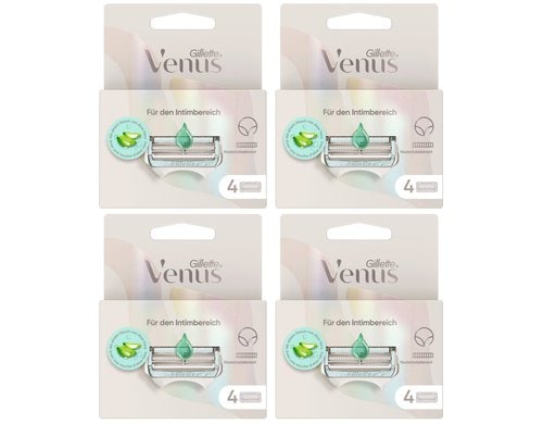 Gillette Venus für den Intimbereich 4à4 Systemklingen 4x4er
