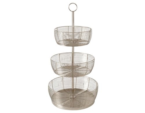 Boltze Etagere Enrico Grösse: 36 x 70 cm, Silber