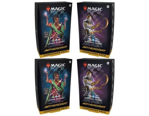 MTG Aetherdrift Commander-Decks Display ENGLISCH