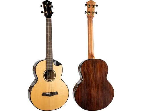 Flight Ukulele Baritone - Solid Spruce Ukulele, Solid Spruce. Gigbag
