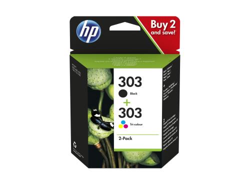 HP Combopack Nr.303 - Black + CMY (3YM92AE) 4ml,  Seitenkapazität ~ 200 / 165 Seiten