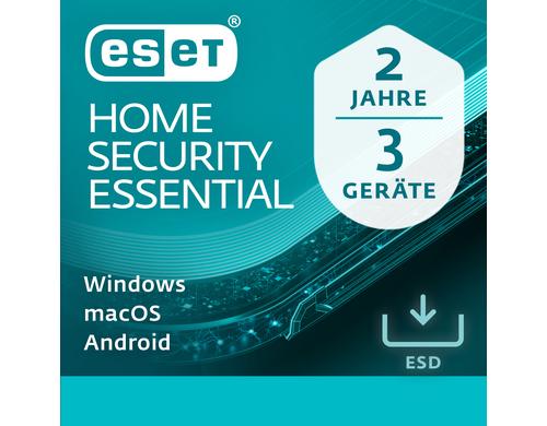 ESET HOME Security Essential - ESD Voll, 2yr, 3us, ML