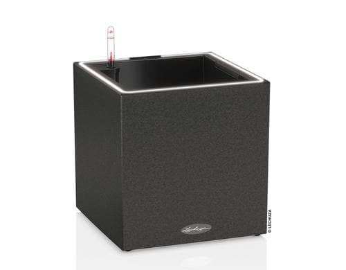 Lechuza CANTO Stone 30 LED low All-In-One graphite black