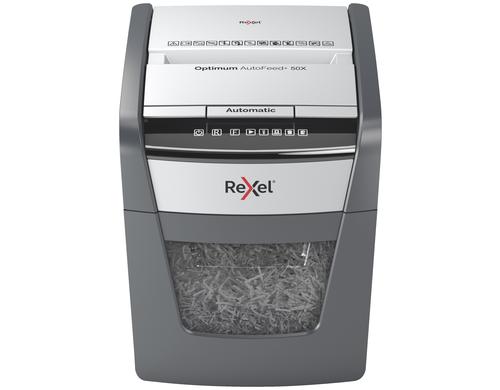 Rexel Aktenvernichter Optimum Autofeed+ 50X 4x28mm Partikelschnitt