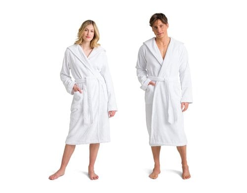 Möve Bademantel Superwuschel L 100% Baumwolle, Snow, Grösse: L