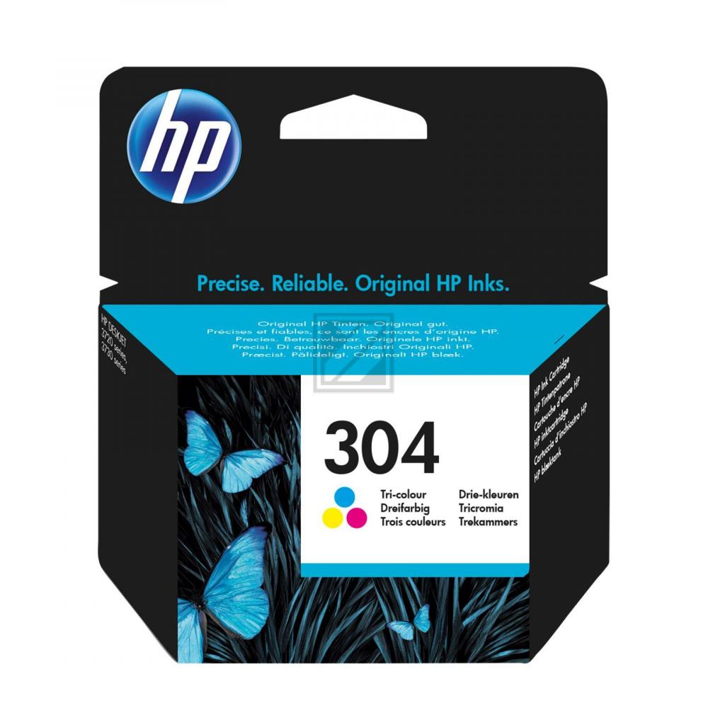 HP Tinte Nr. 304 - Dreifarbig CMY (N9K05AE) 2ml, Seitenkapazität ~ 100 Seiten