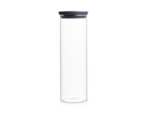 Brabantia Glasdose 1.9 Liter stapelbar, Deckel Dark Grey