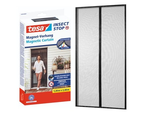 Magnetvorhang selbstschließend Anthrazit, 1,2 m x 2,4 m