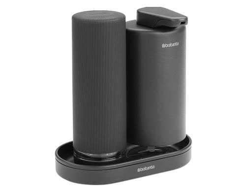 Brabantia Seifenspender 2er Set  Sink Style Grey,2x 200ml, Seifenspender, Seifenqueezer