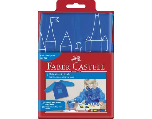 FABER-CASTELL Malschürze blau Klettverschluss am Rücken