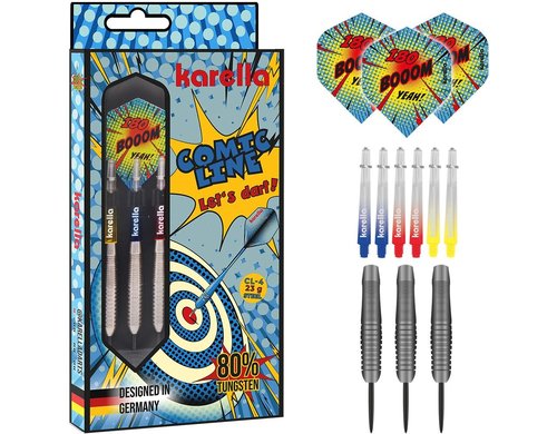 Karella Steeldart Comic Line CL-4 23g 3 Stück, 80% Tungsten