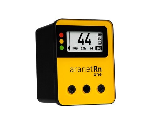Aranet Radon One Sensor TDSPSRH4.0BY Bluetooth, Tasten, Gelb