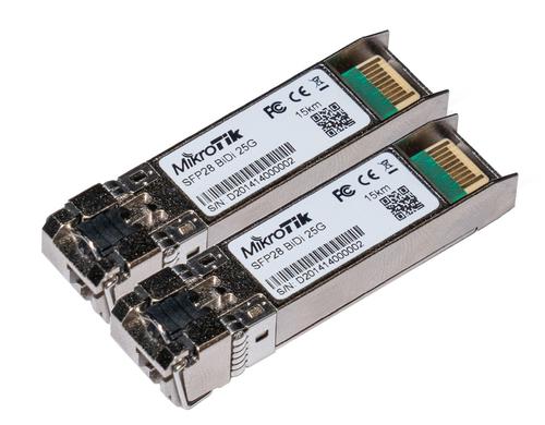 Mikrotik SFP/SFP+/SFP28 BiDi: XS+2733LC15D 1/10/25Gbps, 15Km,SM, Simplex,A+B Modul