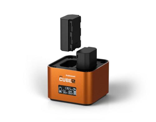 Hähnel pro Cube2 Ladegerät Sony lädt Akkus oder 4 AA Akkus