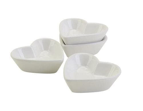 Creativ Company Keramikschale Herzform 12 Stück