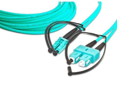 Lightwin LWL Duplex Patchkabel Multimode 50/125µm, LC-SC, 1.0m OM3