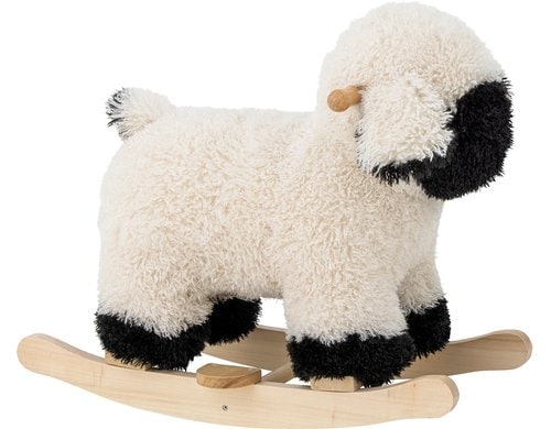 Bloomingville Schaukelschaf Dolly Holz, Polyester, 65x53x34 cm  (LxHxT)