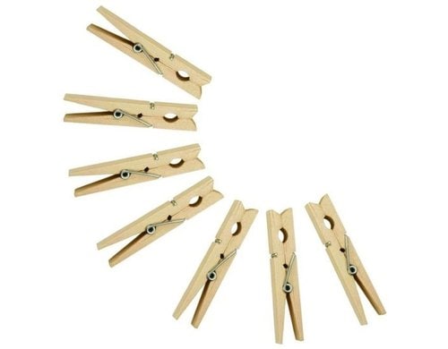 MSV Wäscheklammer aus Holz, 24 Stück 10 cm, praktisches und benutzerfreundlich