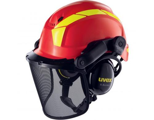 UVEX Schutzhelm pheos rot mit Lüftungen