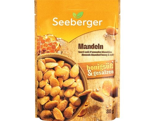 Blanchierte Mandeln, Honig & Salz 80 g