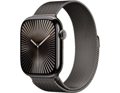 Apple Watch S10 CEL 46 Slate Titaniu Loop M mit Slate Milanese Loop - M/L