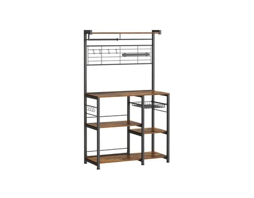 Vasagle Küchenregal Industrie-Design 90x42x167 cm (TxBxH), Traglast verschieden