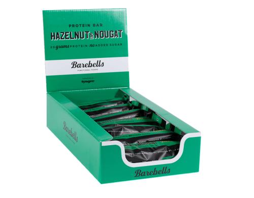 Barebells Riegel Protein,Hazelnut Nougat Box mit 12 Riegeln