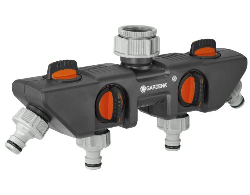 GARDENA 4-Wege-Verteiler 8194-20 Für den Betrieb mehrerer Anschlussgeräte